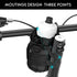Bike Cup Holder, Water Bottle Holder Handlebar for Bike with Mesh Pockets, Universal Cycling Bicycle Water Bottle Drink Cup Cage for Cruiser, Scoo...